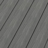 NewTechWood Magellan Solid Board with Groove 8-ft Westminster Gray Grooved Composite Deck Board (49-Pack)