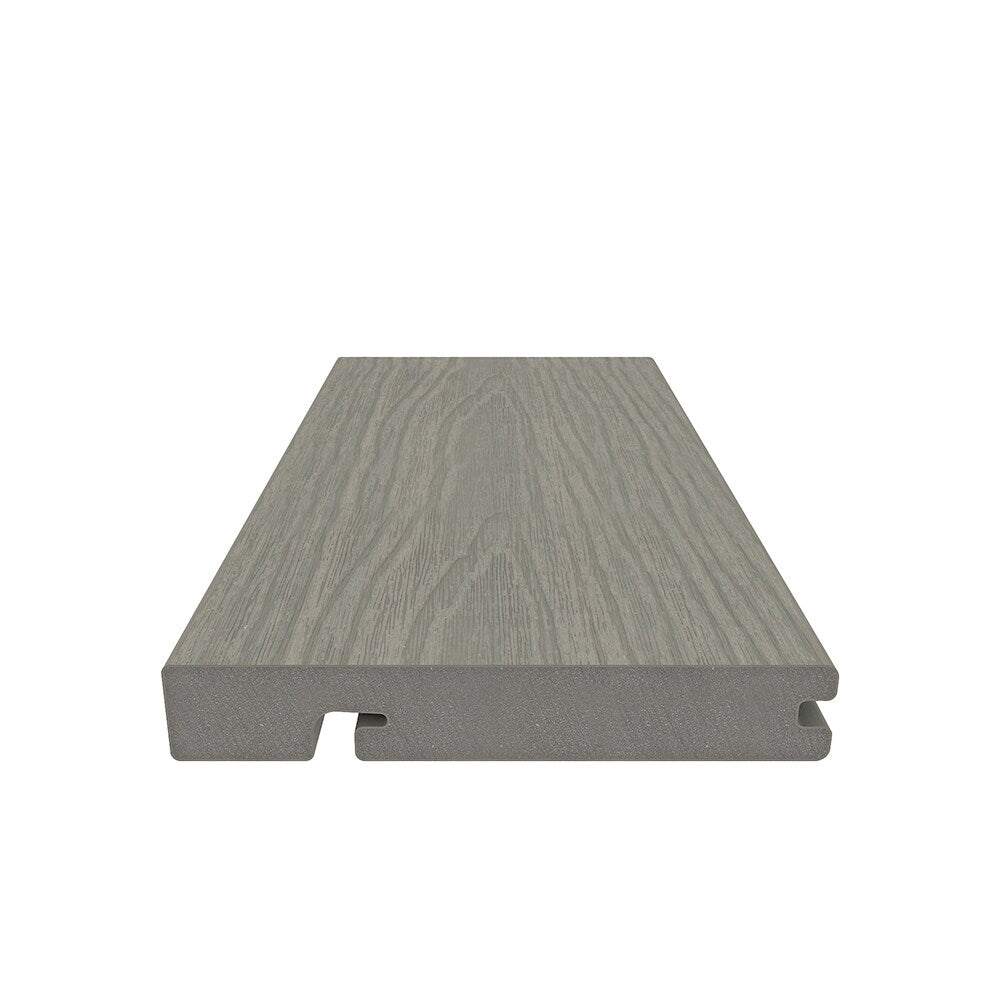 NewTechWood Columbus Hybrid Board 1-in x 6-in x 8-ft Roman Antique Grooved Composite Deck Board