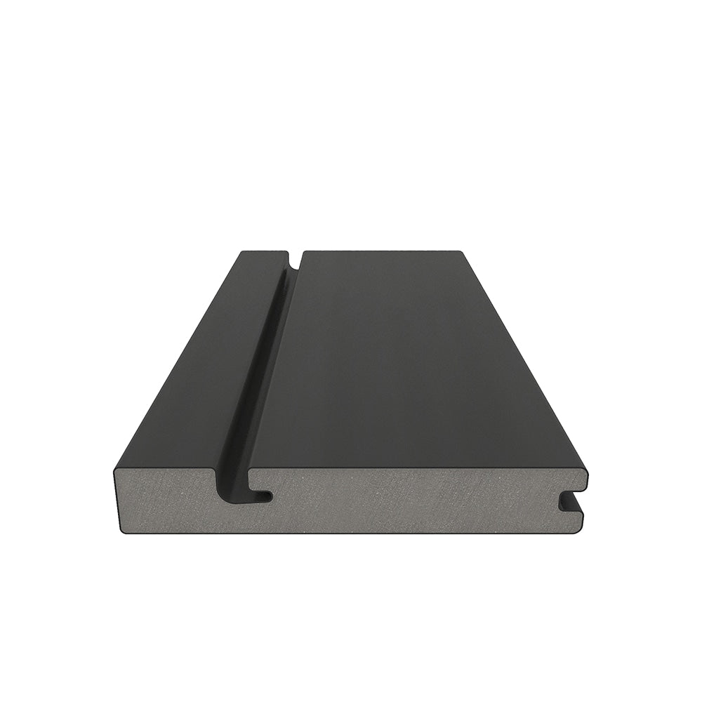 NewTechWood Columbus Hybrid Board 1-in x 6-in x 8-ft Hawaiian Charcoal Grooved Composite Deck Board
