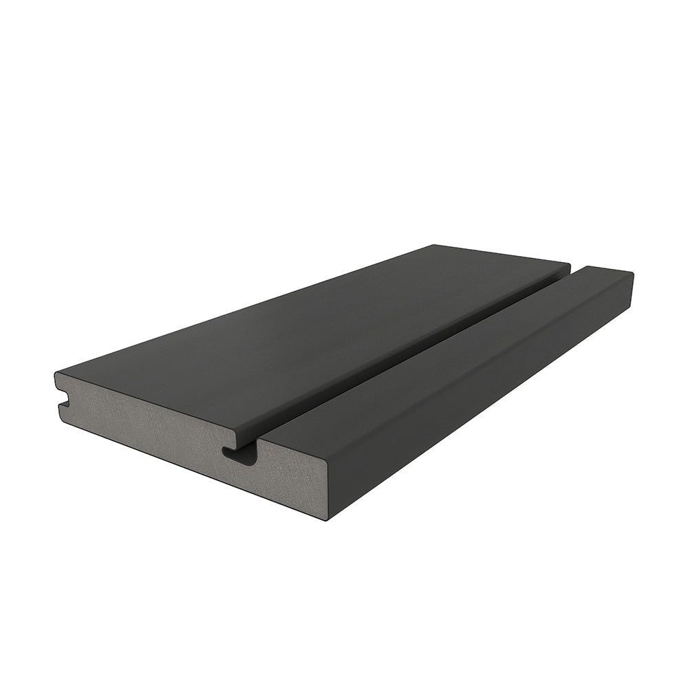 NewTechWood Columbus Hybrid Board 1-in x 6-in x 8-ft Hawaiian Charcoal Grooved Composite Deck Board