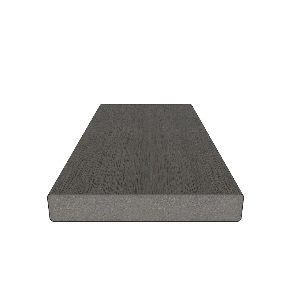 NewTechWood Cortes Solid Board 1-in x 6-in x 8-ft Spanish Walnut Square Composite Deck Board (10-Pack)