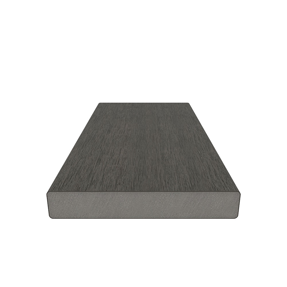 NewTechWood Cortes Solid Board 1-in x 6-in x 8-ft Spanish Walnut Square Composite Deck Board (49-Pack)