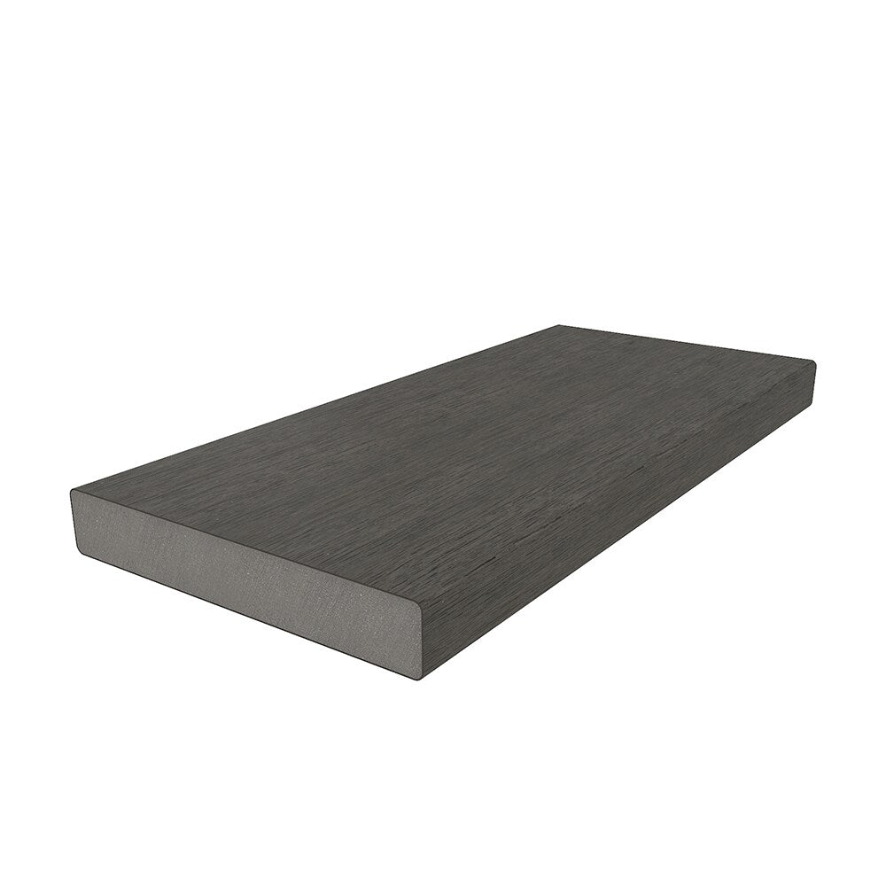 NewTechWood Cortes Solid Board 1-in x 6-in x 8-ft Spanish Walnut Square Composite Deck Board (10-Pack)