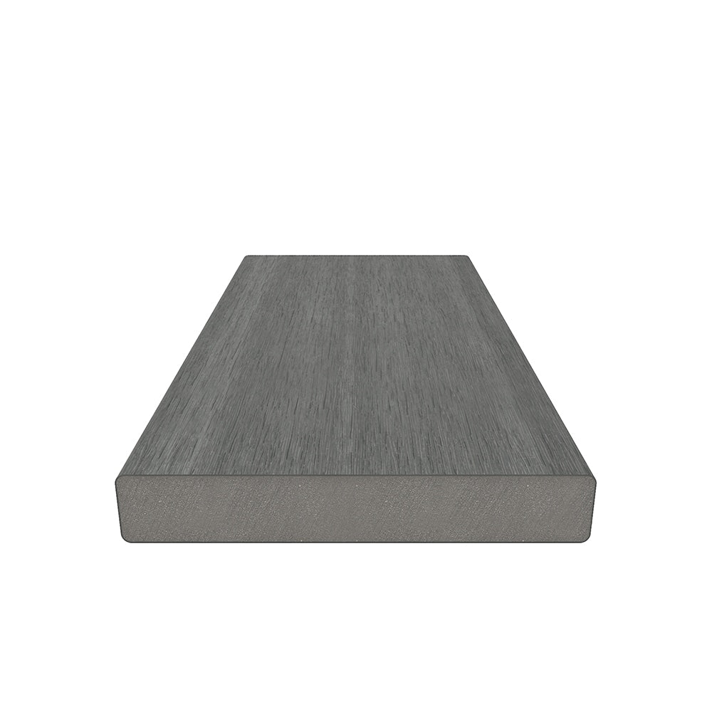 NewTechWood Cortes Solid Board 1-in x 6-in x 8-ft Westminster Gray Square Composite Deck Board