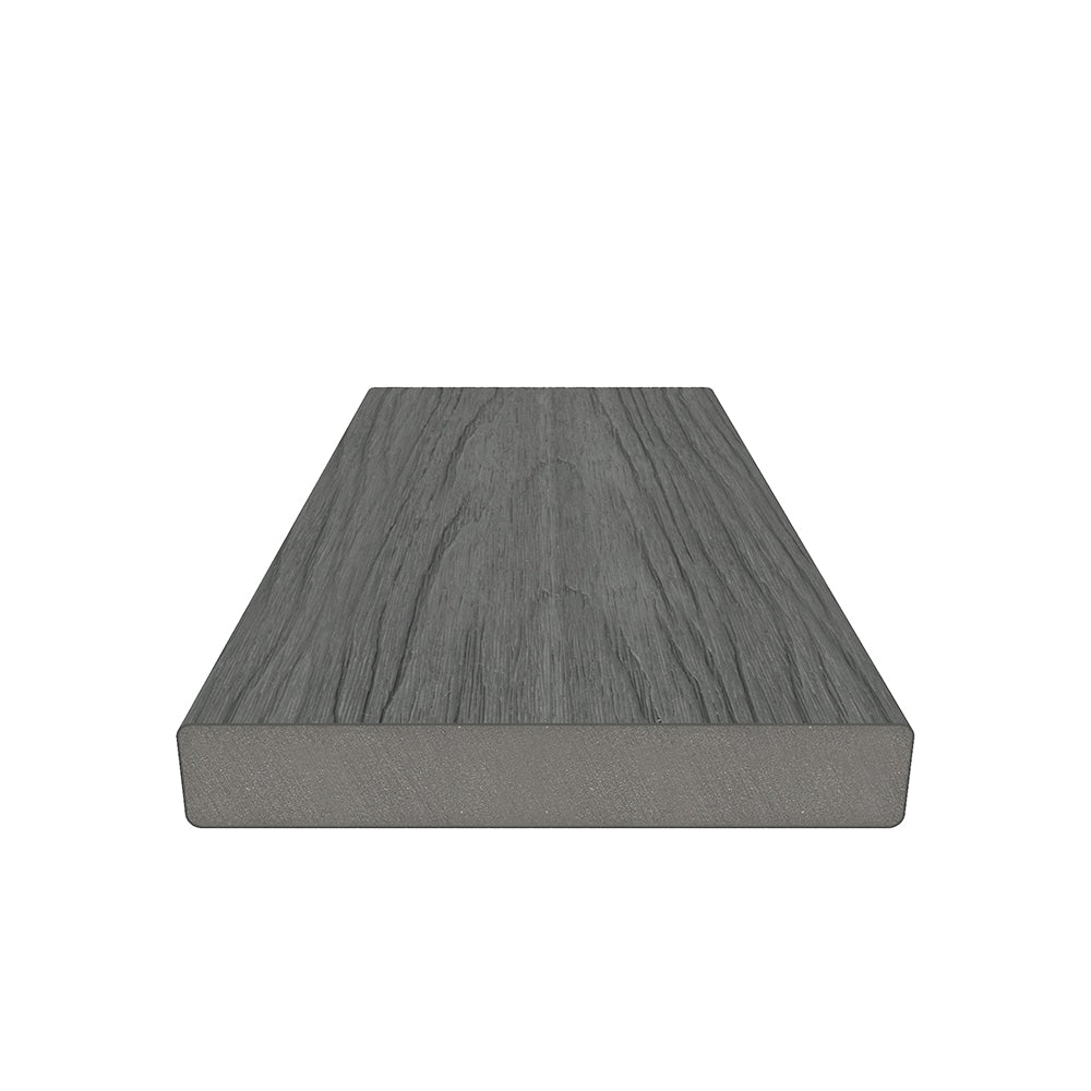 NewTechWood Cortes Solid Board 1-in x 6-in x 8-ft Westminster Gray Square Composite Deck Board (10-Pack)