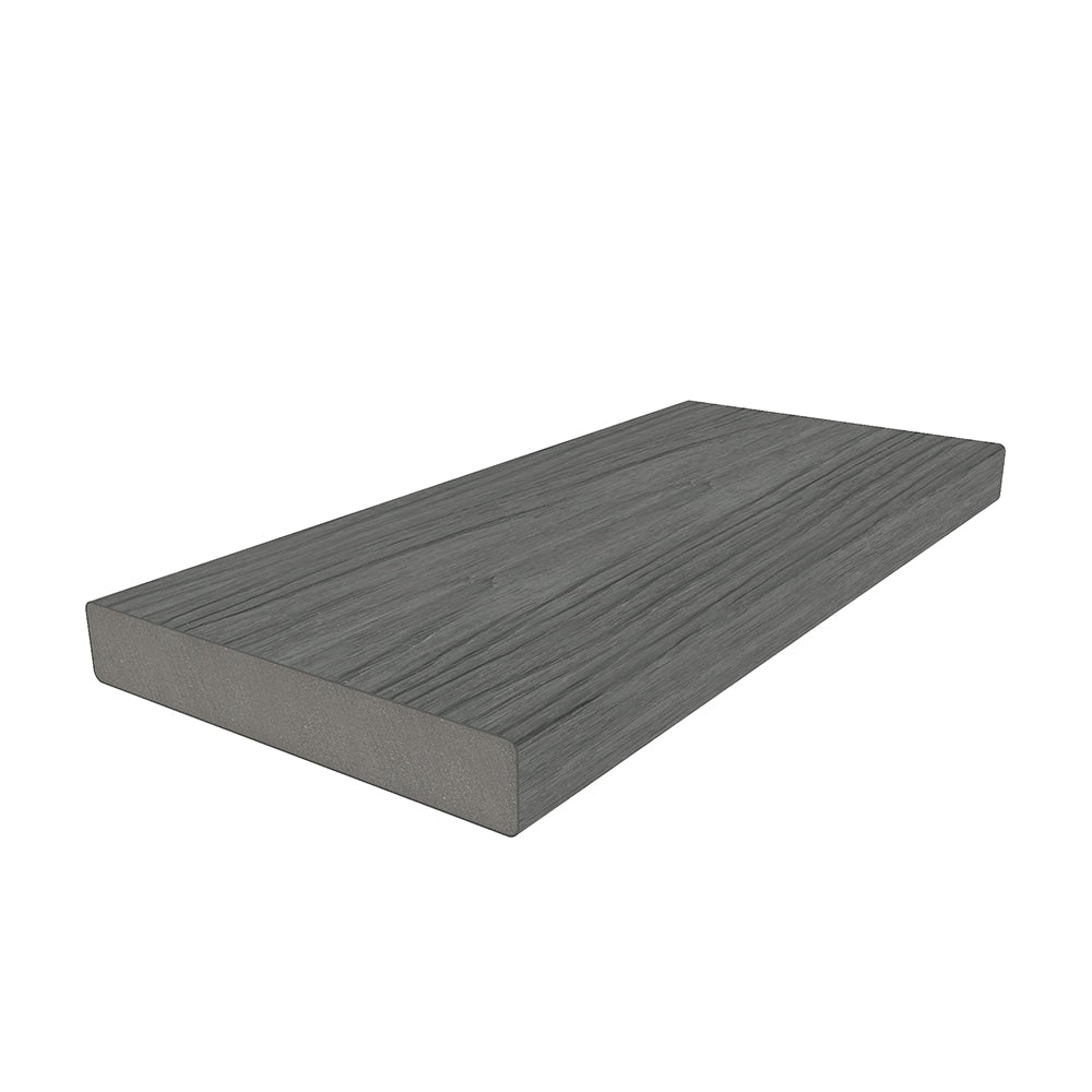 NewTechWood Cortes Solid Board 1-in x 6-in x 8-ft Westminster Gray Square Composite Deck Board (10-Pack)