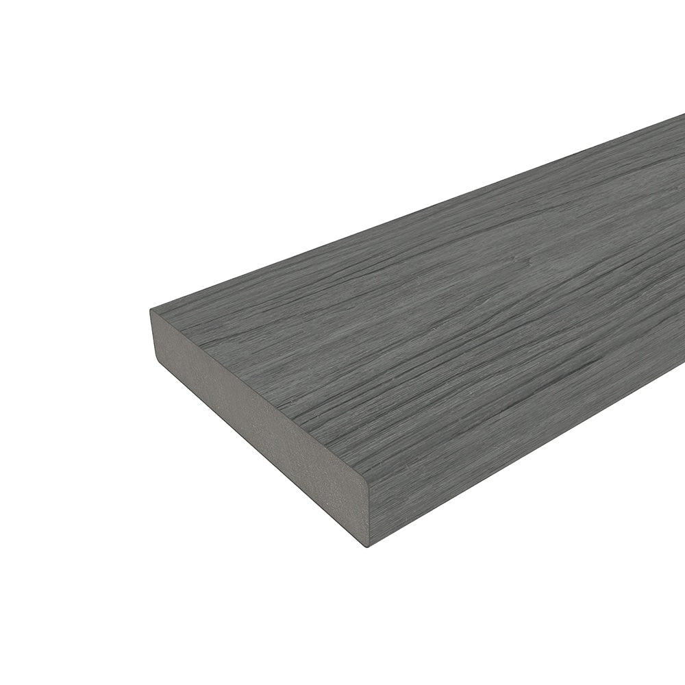 NewTechWood Cortes Solid Board 1-in x 6-in x 8-ft Westminster Gray Square Composite Deck Board (10-Pack)