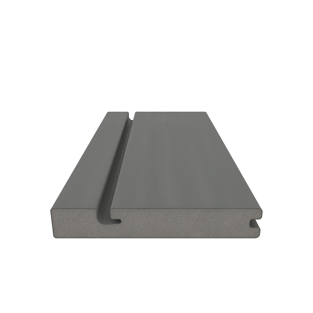 NewTechWood Columbus Hybrid Board 1-in x 6-in x 8-ft Westminster Gray Grooved Composite Deck Board