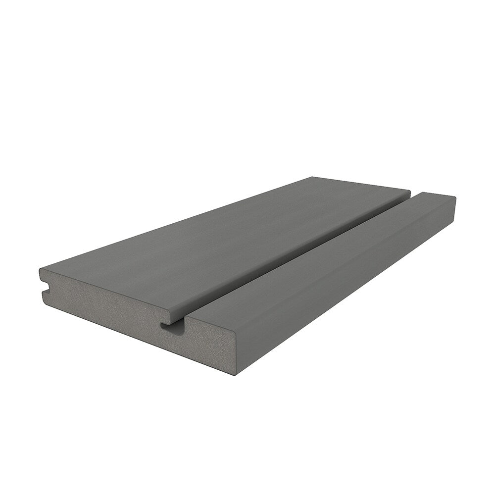 NewTechWood Columbus Hybrid Board 1-in x 6-in x 8-ft Westminster Gray Grooved Composite Deck Board