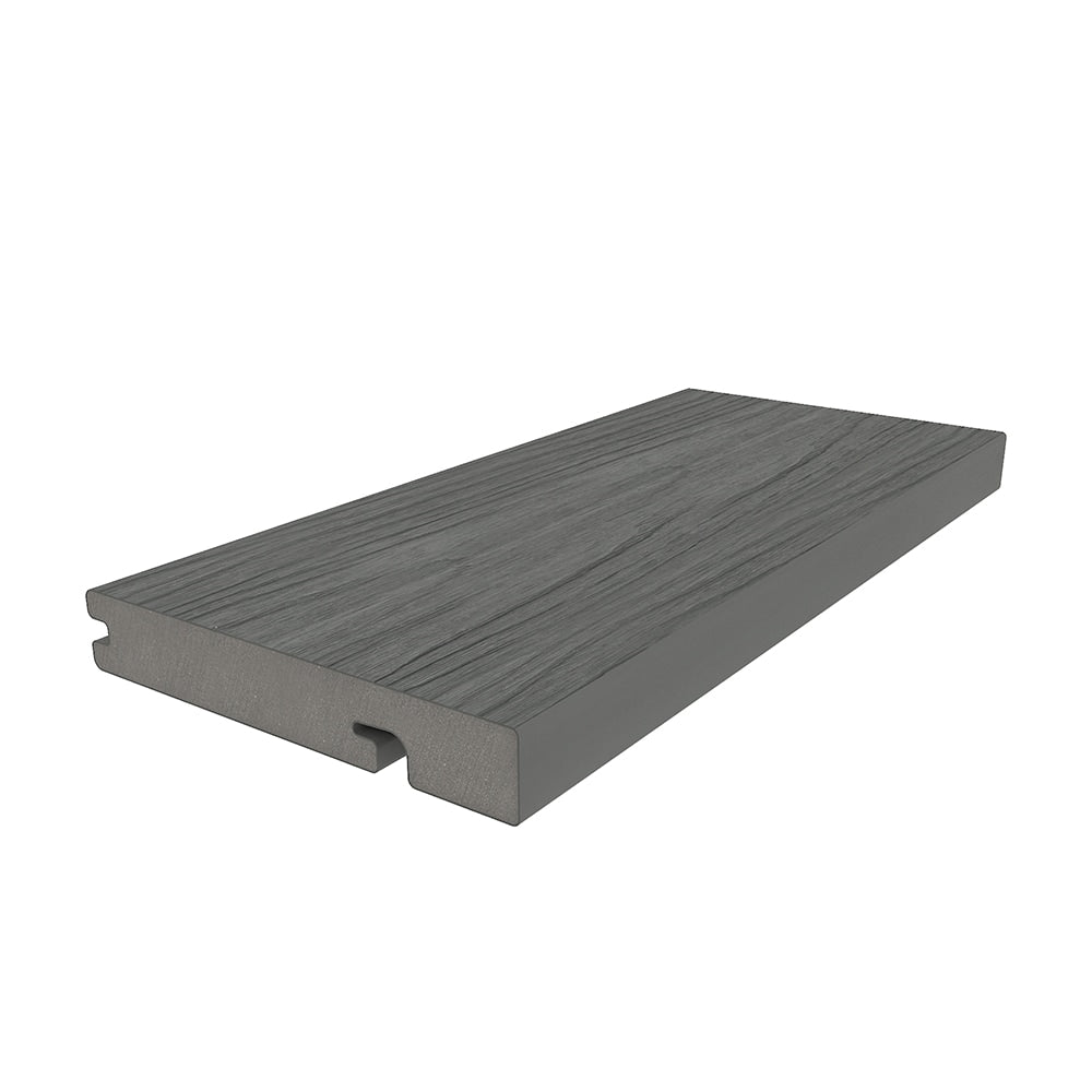 NewTechWood Columbus Hybrid Board 1-in x 6-in x 8-ft Westminster Gray Grooved Composite Deck Board