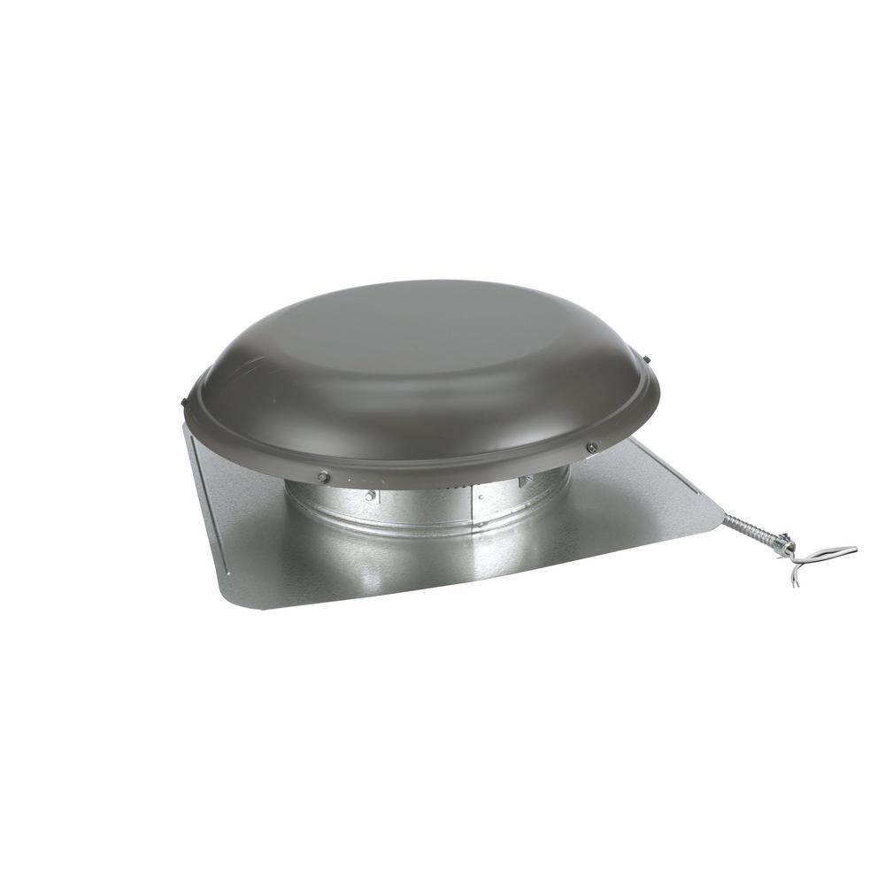 1500 CFM Weatherwood Galvanized Steel Electric Powered Attic Fan with Adjustable Thermostat - Super Arbor