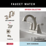 DELTA Dryden 4-Piece Decorative Bathroom Hardware Set, Brilliance Stainless Finish, 24-in Towel Bar