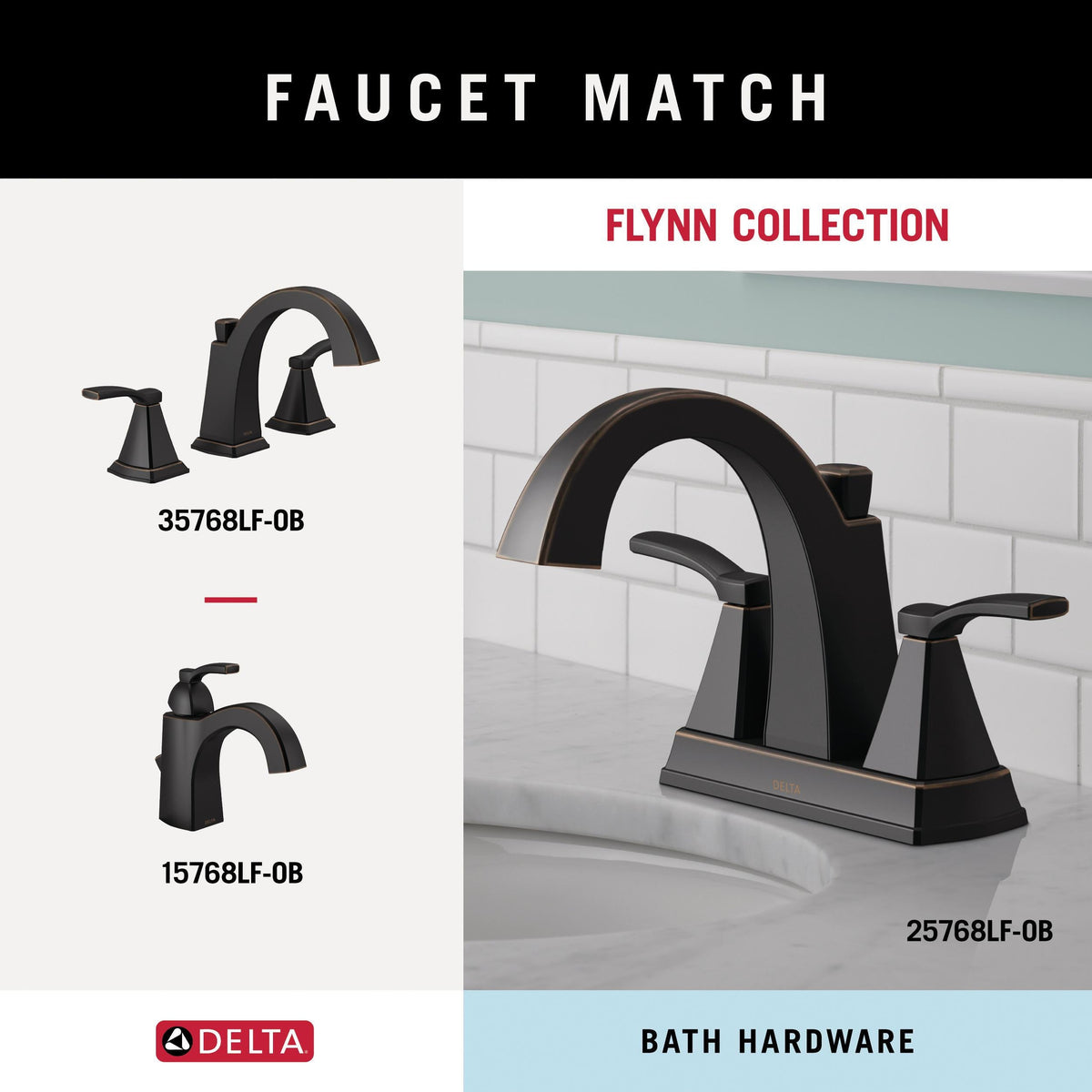 Delta Flynn 24-in Double Oil Rubbed Bronze Wall Mount Double Towel Bar