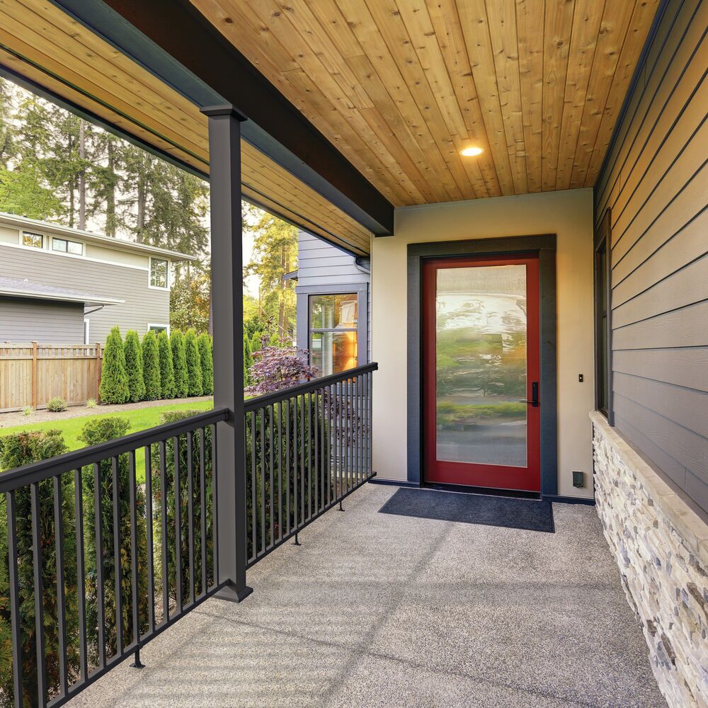 Freedom 4.25-in x 4.25-in x 9-ft Matte Bronze Aluminum Deck Post