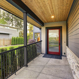 Freedom 4.25-in x 4.25-in x 9-ft Matte Bronze Aluminum Deck Post