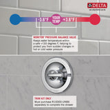 Delta Lahara Champagne Bronze 1-Handle Multi-Function Shower Faucet Trim Kit, 3.375-in Round Head