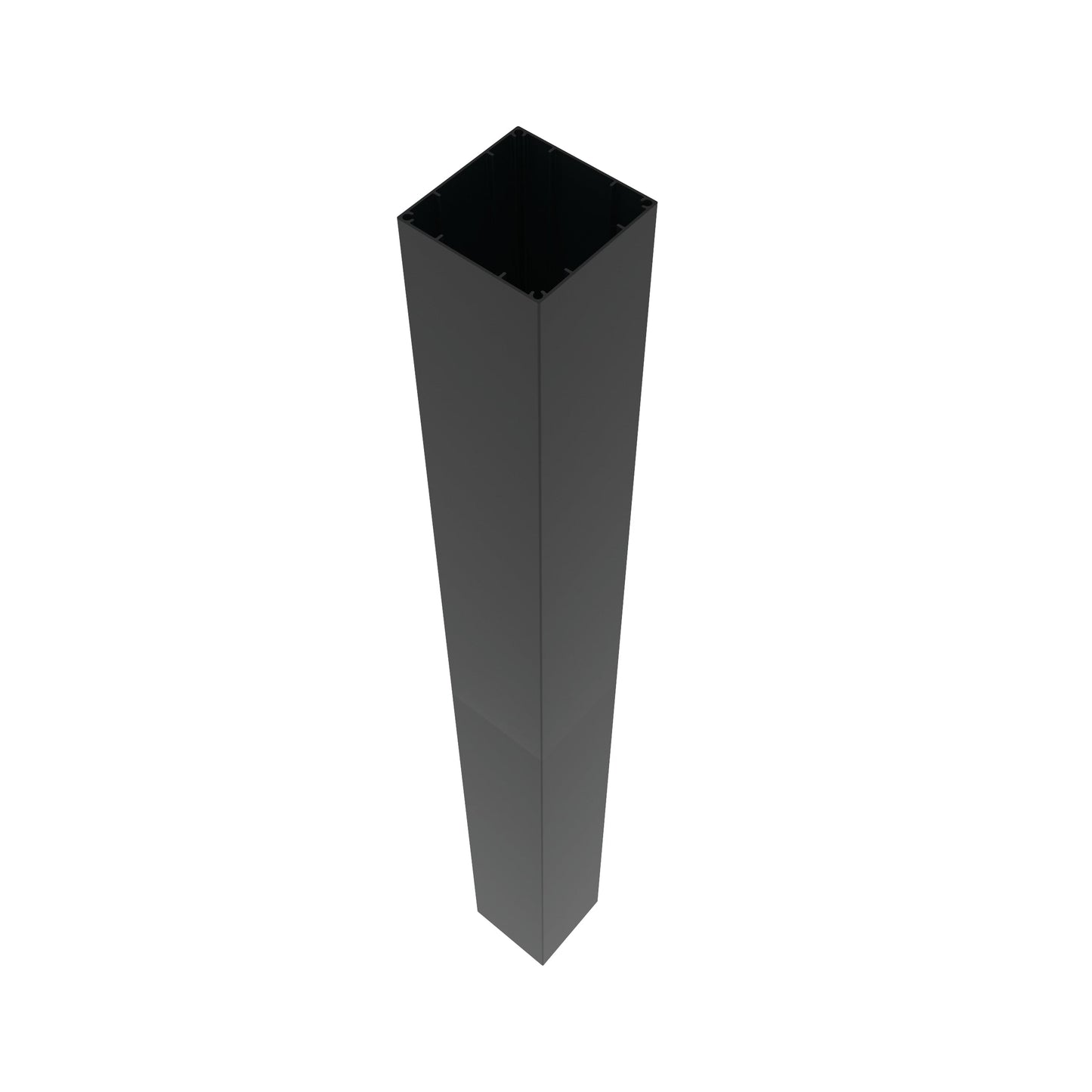 Freedom 4.25-in x 4.85-in x 3-ft Matte Black Aluminum Deck Post Sleeve
