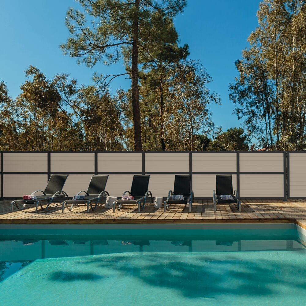Freedom 5.26-in x 6.89-in x 6-ft Matte Black Aluminum Deck Post
