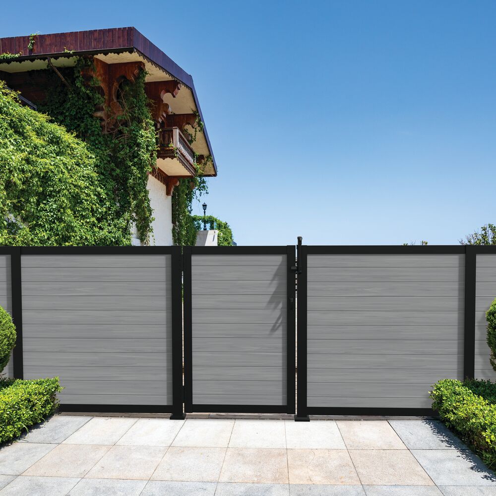 Freedom 5.26-in x 6.89-in x 6-ft Matte Black Aluminum Deck Post