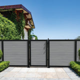 Freedom 5.26-in x 6.89-in x 6-ft Matte Black Aluminum Deck Post