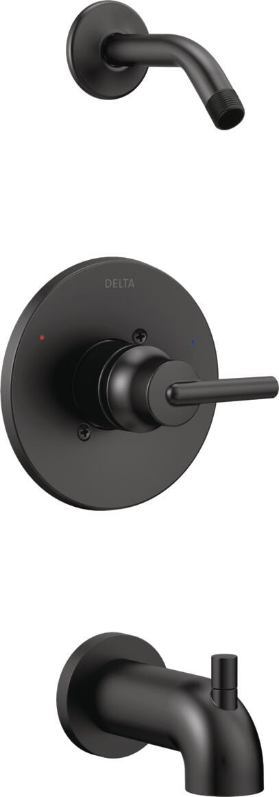 Delta Trinsic Monitor 14 Series Tub and Shower Trim – Less Shower Head, Matte Black