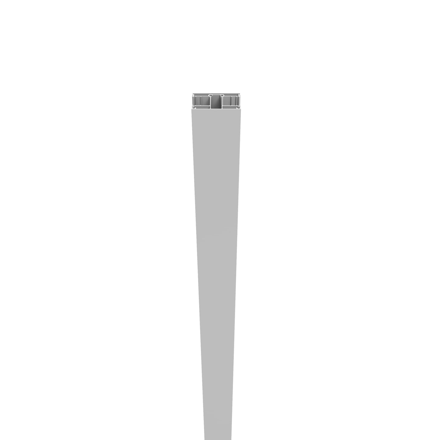 Freedom 5.26-in x 6.89-in x 6-ft White Aluminum Deck Post