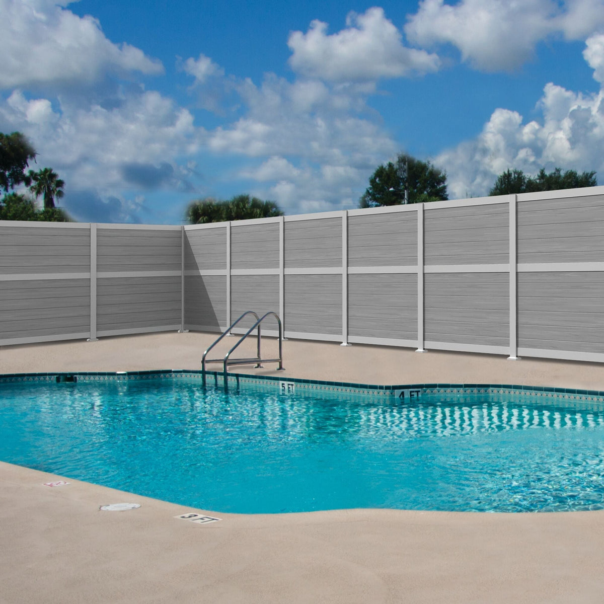 Freedom 5.26-in x 6.89-in x 6-ft White Aluminum Deck Post