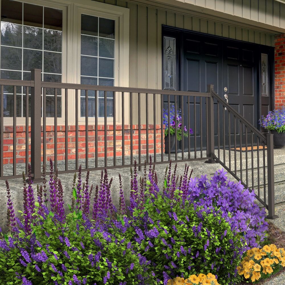 Freedom 2.5-in x 2.5-in x 4-ft Matte Bronze Aluminum Deck Post