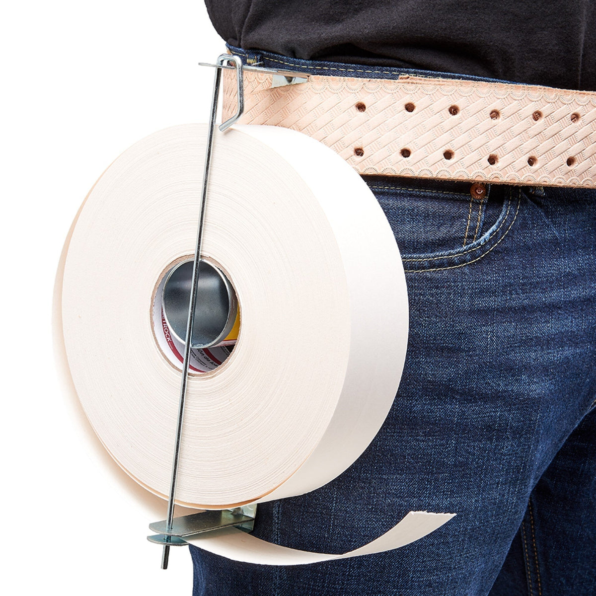 ToolPro Steel Drywall Tape Reel - Holds 250 ft and 500 ft Rolls - Hands-Free Taping - Corrosion-Resistant - 100% All Steel Construction