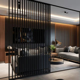 HIGHLANDERHOME 7.75-ft H x 0.33-ft W 3-Pack Grey Black Decorative Composite Fence Panel