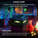 Classy Caps 4-in x 4-in 30-Lumen 1-Watt Black Solar LED Outdoor Post Cap Light (5500 K)