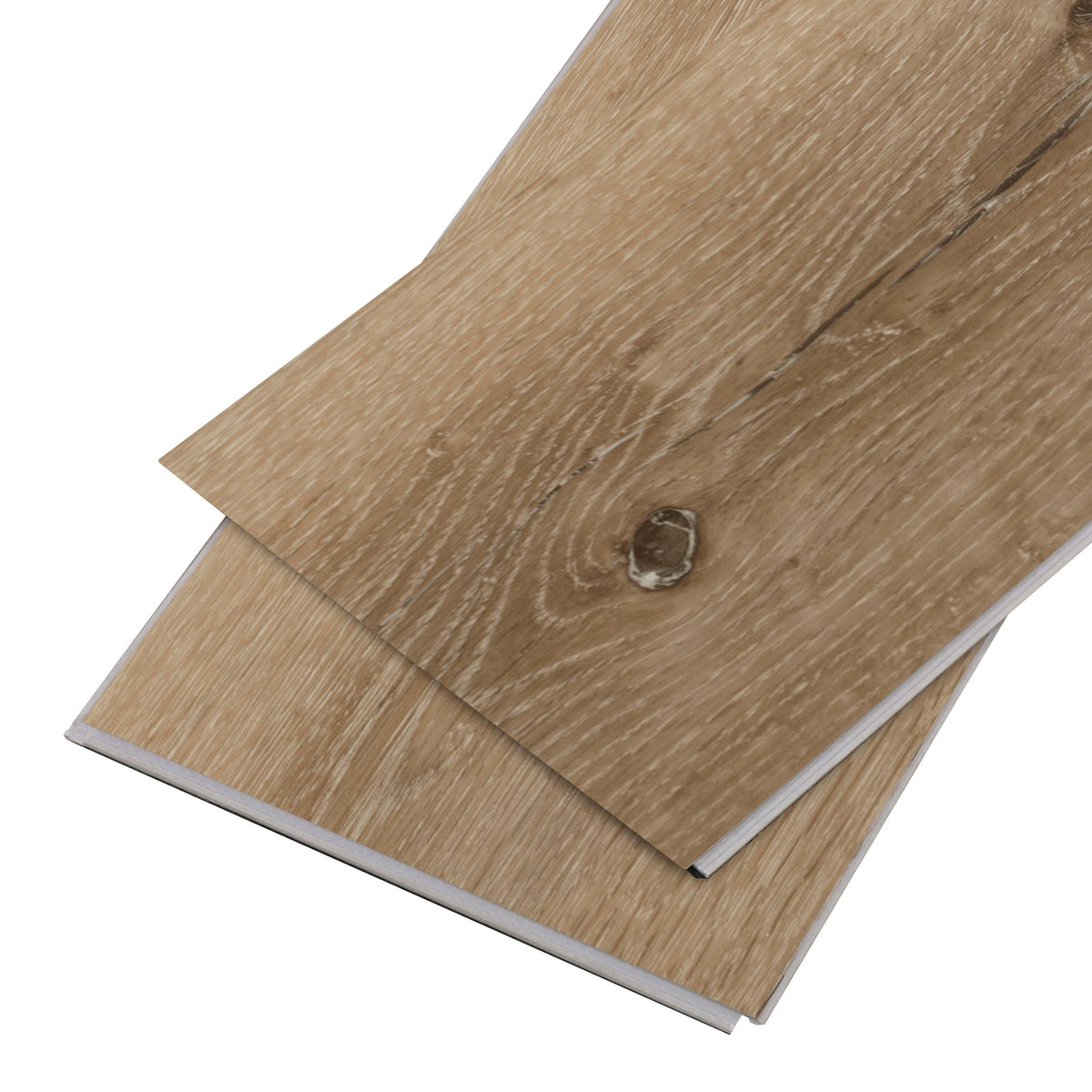 CALI Aqua Tough Aged Hickory Waterproof Vinyl Plank Flooring - 23.77 sq ft Carton, 20-mil Wear Layer, Easy Installation