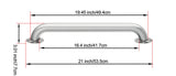Project Source Exposed Screw 18-in Stainless Steel Wall-Mount ADA Compliant Grab Bar, 500-lb Capacity