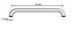 Project Source Exposed Screw 18-in Stainless Steel Wall-Mount ADA Compliant Grab Bar, 500-lb Capacity