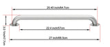 Project Source Exposed Screw 24-in Stainless Steel Wall Mount ADA-Compliant Grab Bar, 500-lb Capacity