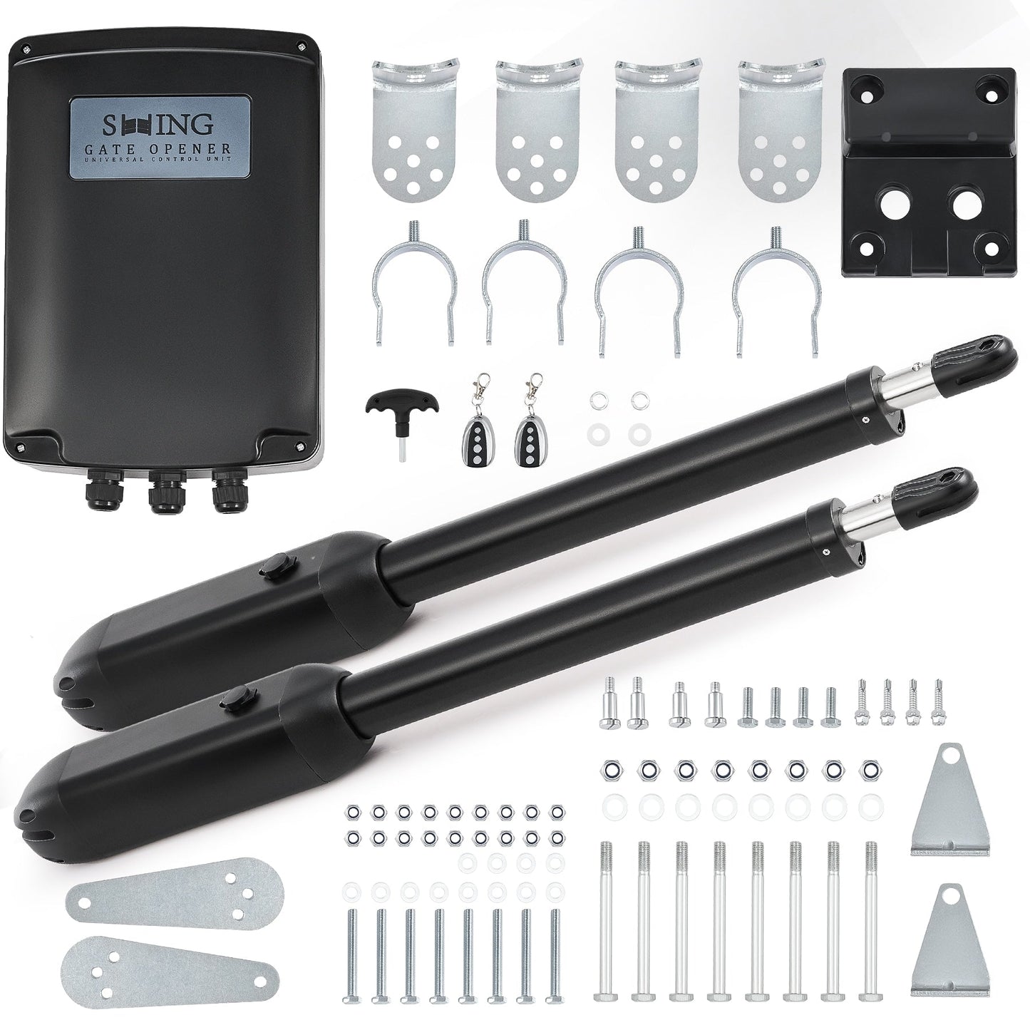 CO-Z 20-ft Dual Swing Universal Electric Driveway Gate Opener Kit