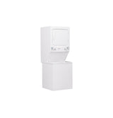 GE Gas Stacked Laundry Center with 3.9-cu ft Washer and 5.9-cu ft Dryer, ENERGY STAR, White (GUD27GESNWW)