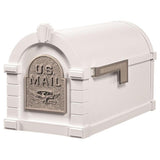 Keystone Series Aluminum Post-Mount Mailbox Black with Antique Bronze - Super Arbor