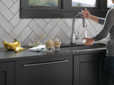 Delta Mateo Touch2O Arctic Stainless 1-Handle Deck-Mount Pull-Down Touch Kitchen Faucet