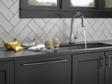 Delta Mateo Touch2O Arctic Stainless 1-Handle Deck-Mount Pull-Down Touch Kitchen Faucet
