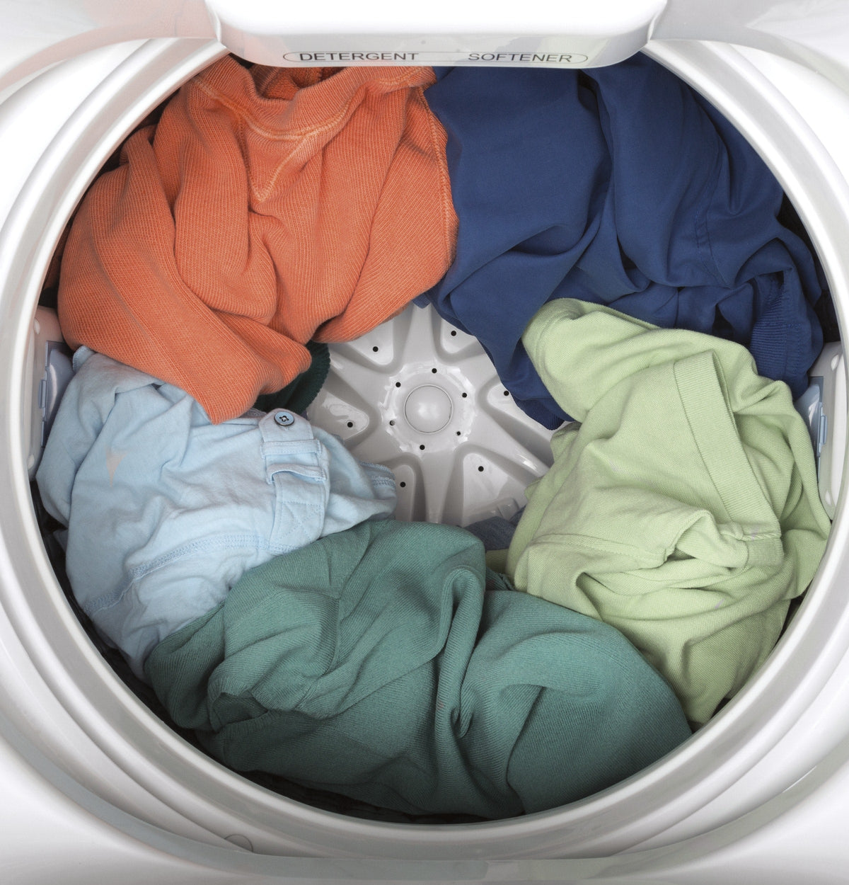 GE Space-Saving 2.8-cu ft Top-Load Washer (White)
