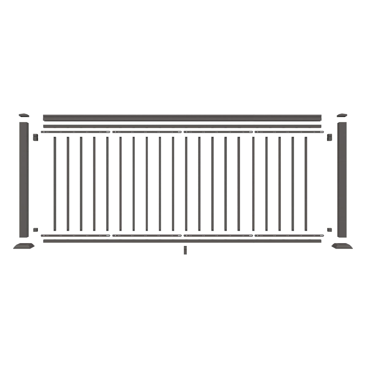 Freedom VersaRail Classic Aluminum Deck Rail Kit