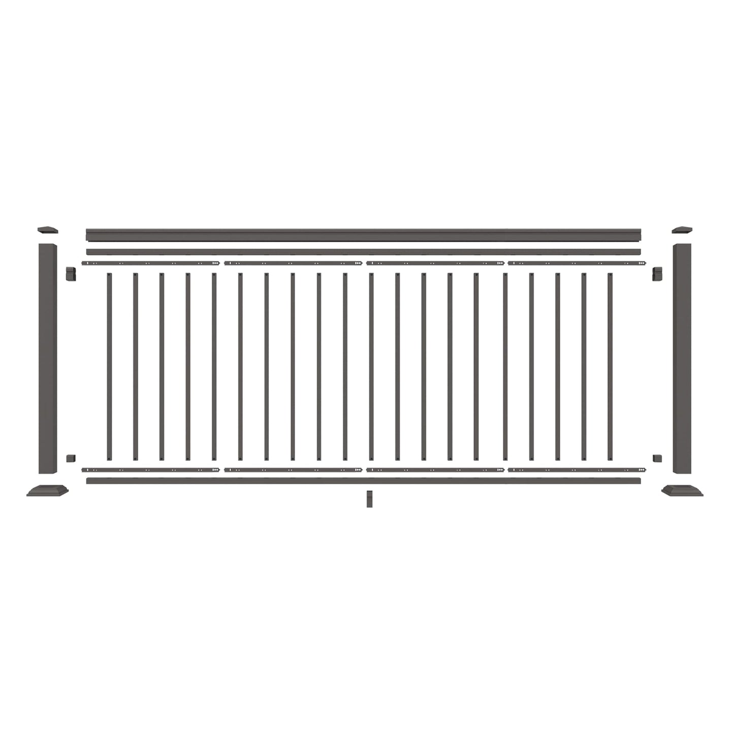 Freedom VersaRail Classic Aluminum Deck Rail Kit