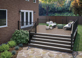 Deckorators Rapid Rail Matte Black Aluminum Deck Stair Rail Kit