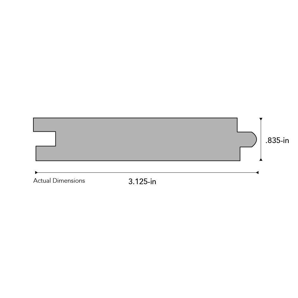 Deckorators Porch flooring 1-in x 4-in Composite Deck Board