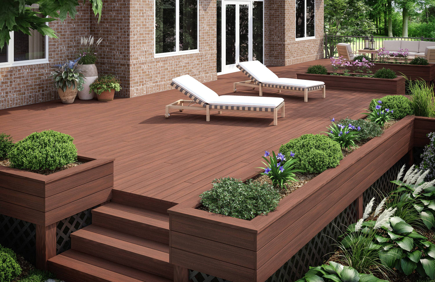 Deckorators Distressed 1-in x 6-in Cherrywood Composite Deck Board
