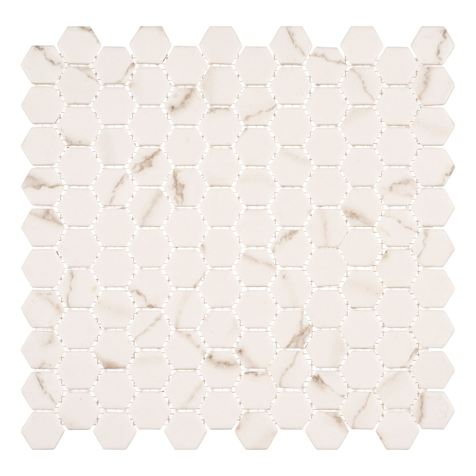 Andova Tiles TRILLION Velt 12-in x 12-in Matte Recycled glass Patterned Hexagon Mosaic Floor and Wall Tile product image