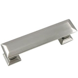 5 in. Center-to-Center Satin Nickel Poise Pull with Back Plate - Super Arbor