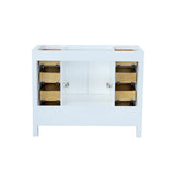 Cambridge 42 in. W Vanity Cabinet Only in White - Super Arbor
