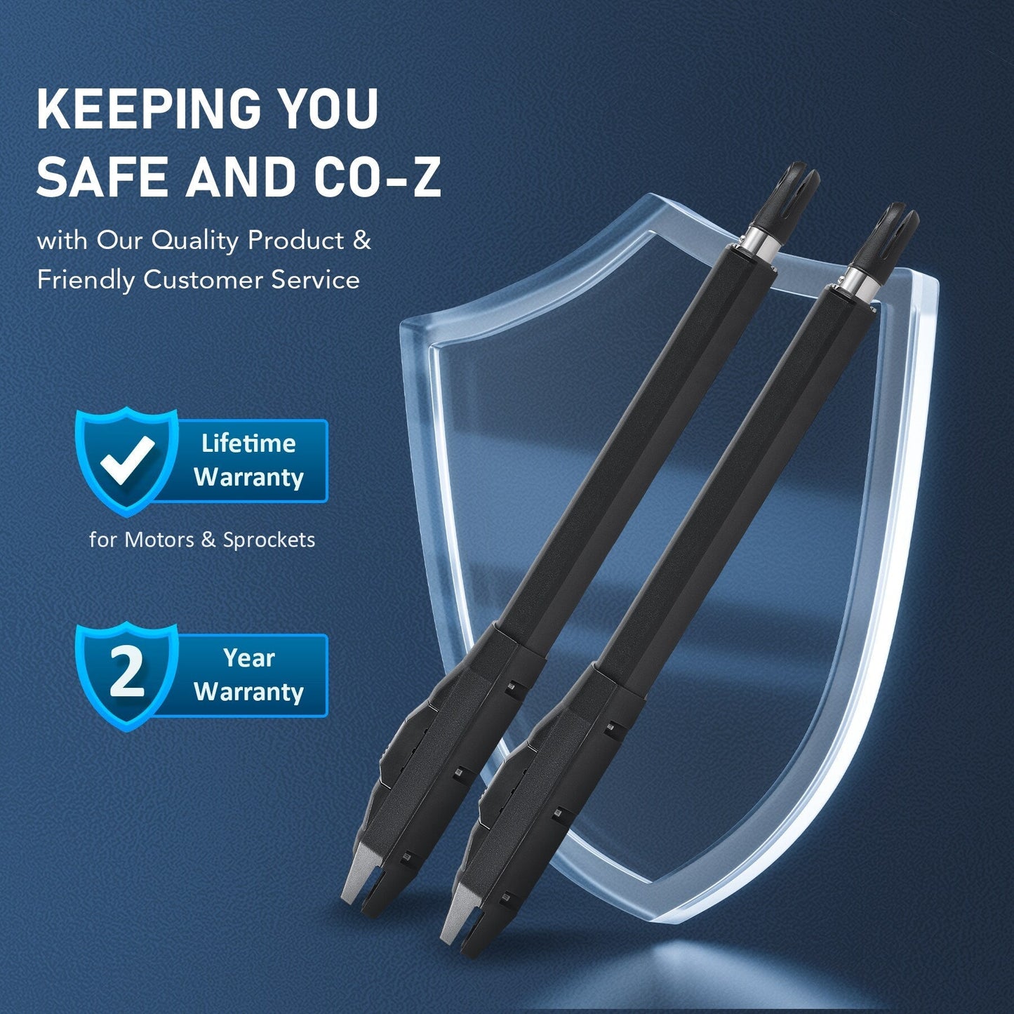 CO-Z 20-ft Dual Swing Universal Electric Driveway Gate Opener Kit